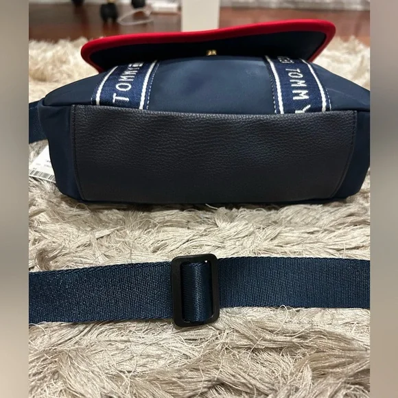 Tommy Hilfiger Blue and Red Crossbody Bag with Signature Stripes - Picture 5 of 8
